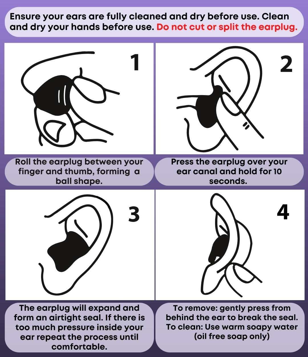 Silicone Ear Plugs Reusable 5 x Blue, Premium Waterproof Noise Cancelling Ear Plugs, Disposable Wax Earplugs for Sleeping, Ear Defenders Travel, Snoring, Swimming, Adults, Kid