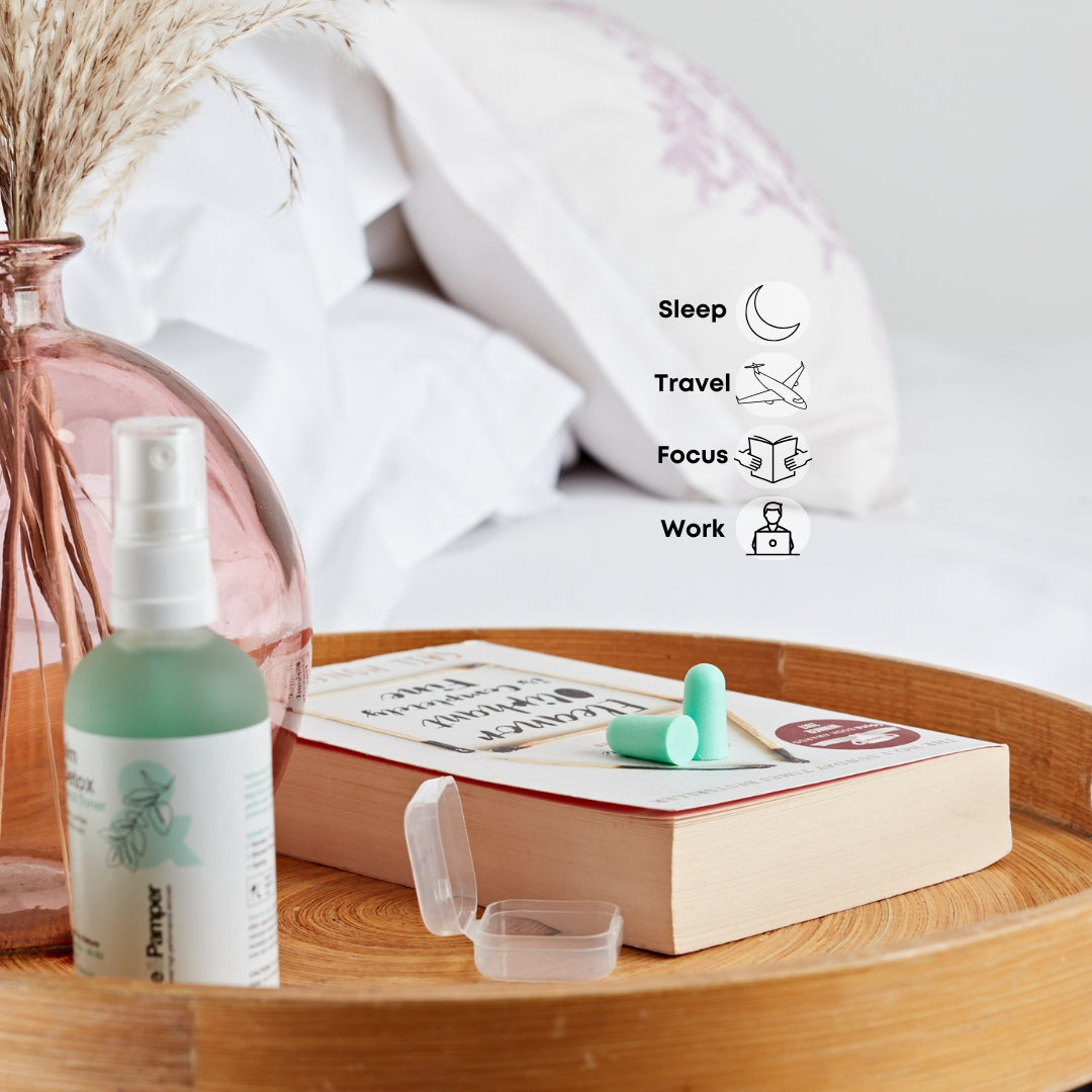 Super Soft Ear Plugs Reusable 60 x Pair, Premium Noise Cancelling Ear Plugs, Disposable Foam Earplugs for Sleeping, Ear Defenders for Study, Travel, Snoring, Swimming, Adults, Kids