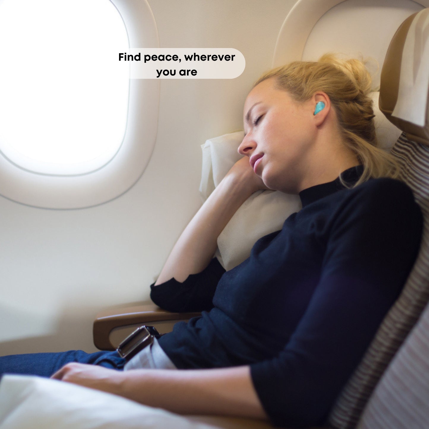 Silicone Ear Plugs Reusable 5 x Blue, Premium Waterproof Noise Cancelling Ear Plugs, Disposable Wax Earplugs for Sleeping, Ear Defenders Travel, Snoring, Swimming, Adults, Kid